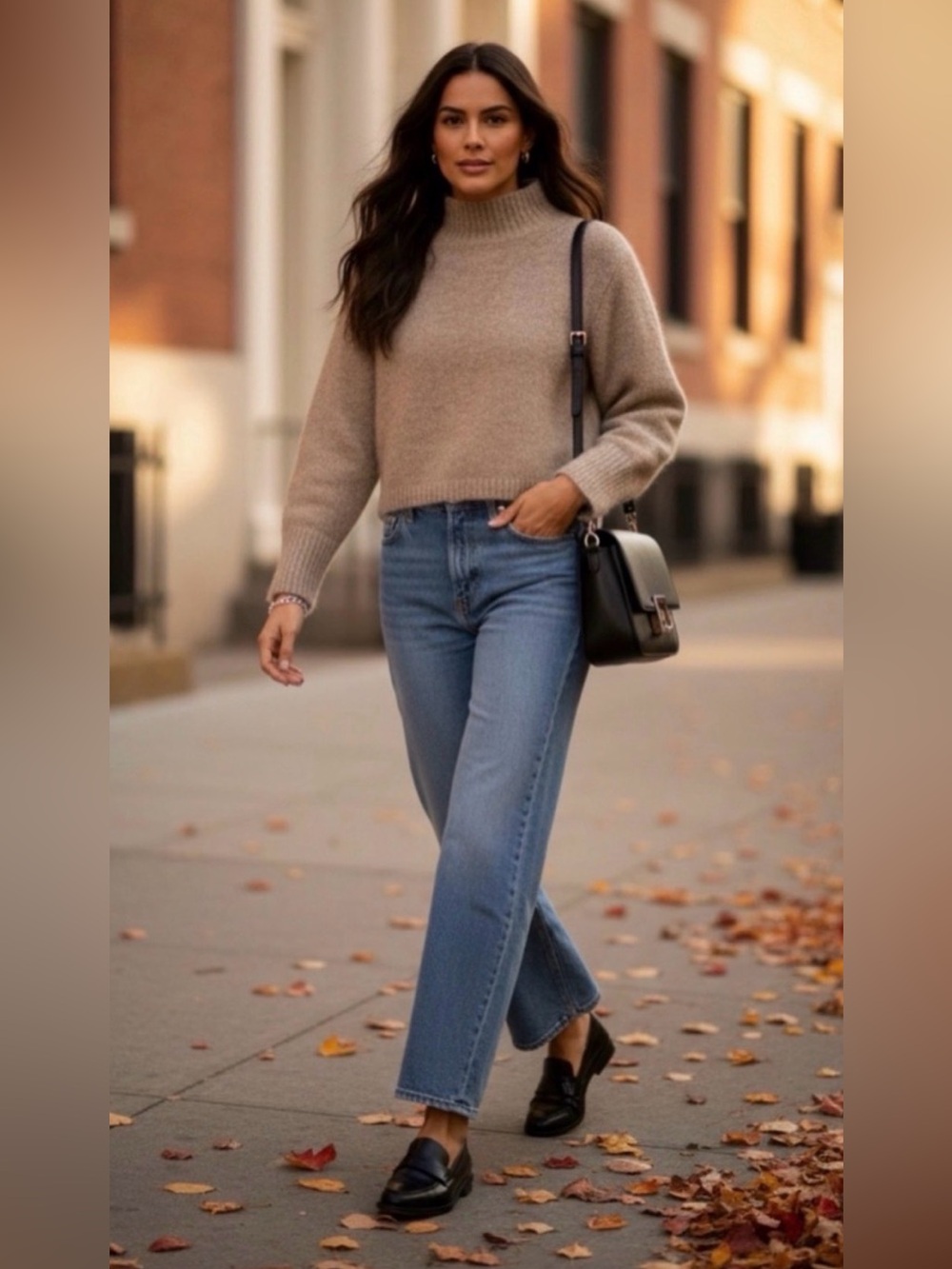 (#76) ZARA Alpaca/Wool Blend Mockneck Sweater